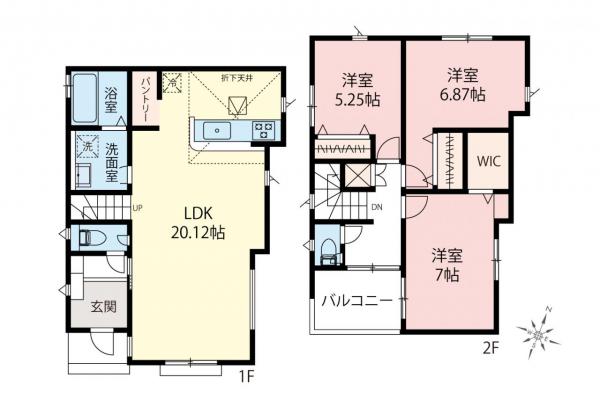 練馬区石神井台3丁目　新築一戸建て 間取り図