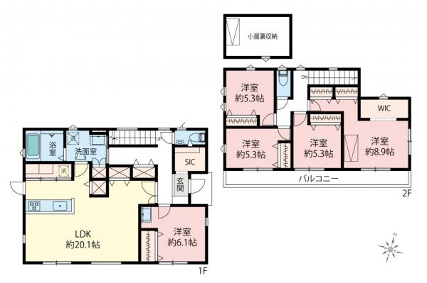 中古一戸建て ふじみ野市大井中央３丁目 東武東上線ふじみ野駅 4,980万円
