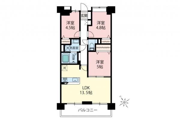 レーベングランヒルズ朝霞台　2階 間取り図