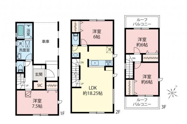 新築一戸建て 富士見市鶴瀬西３丁目 東武東上線鶴瀬駅 3,780万円