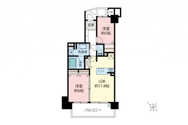イニシア朝霞　4階 間取り図