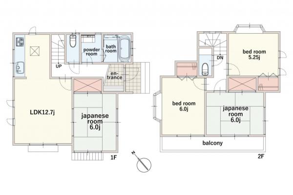 【住協のお預かり物件】日高市鹿山　中古一戸建て  間取り図