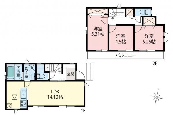 新築一戸建て 東久留米市南沢４丁目 西武池袋線ひばりヶ丘駅 3,990万円