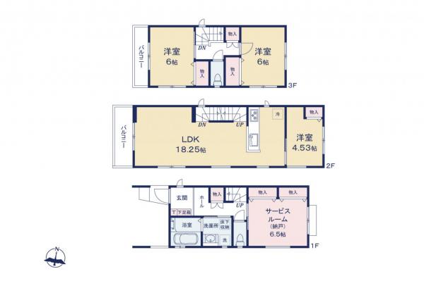 和光市諏訪　新築一戸建て 間取り図