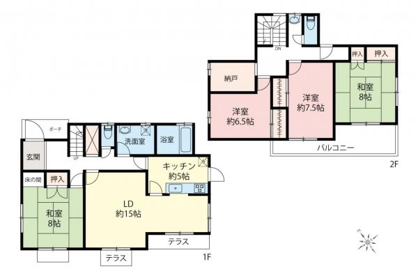 中古一戸建て 日高市横手２丁目 西武秩父線高麗駅 2,349万円