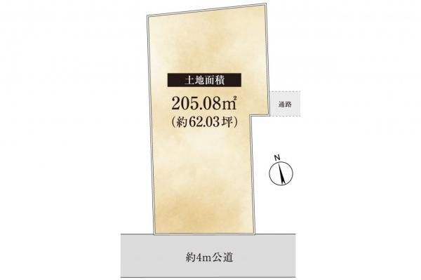 【平屋という選択ができる、62坪の敷地／総額5500万円台～】グランシア秋津　自由設計で建てる注文住宅用地 区画図