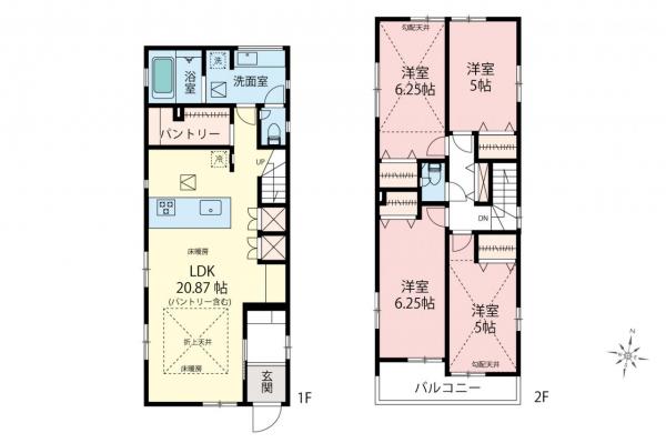 新築一戸建て 練馬区石神井台８丁目 西武新宿線武蔵関駅 8,180万円
