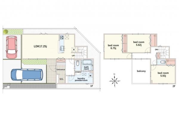 【売主物件】グランシア飯能　新築戸建  間取り図