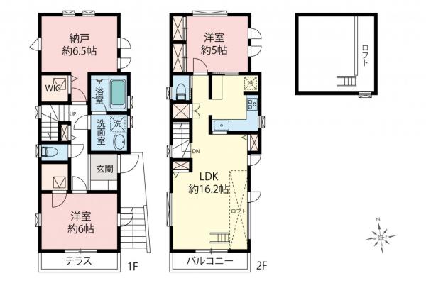 練馬区関町北4丁目　新築一戸建て 間取り図