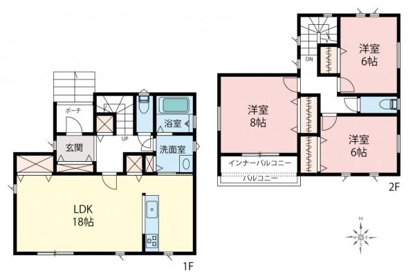 新築一戸建て 入間郡毛呂山町前久保南２丁目 東武越生線武州長瀬駅 3,190万円