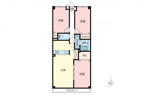 ライオンズガーデン西所沢　4階 間取り図