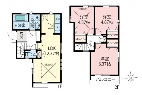 西東京市保谷町5丁目　新築一戸建て 間取り図