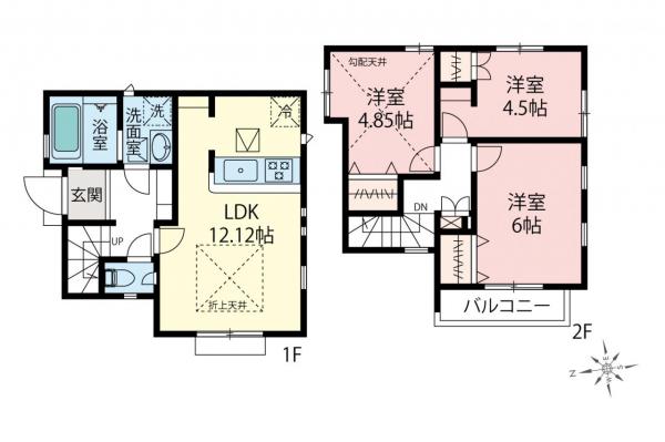 西東京市保谷町5丁目　新築一戸建て 間取り図