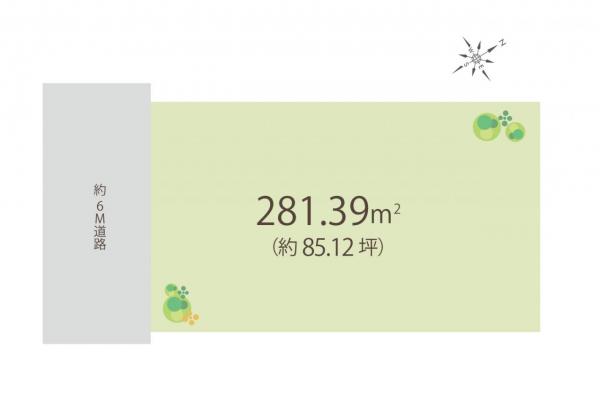 ふじみ野市清見1丁目　土地 区画図