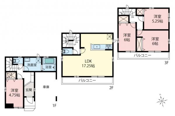 新築一戸建て 新座市野火止６丁目 JR武蔵野線新座駅 4,190万円