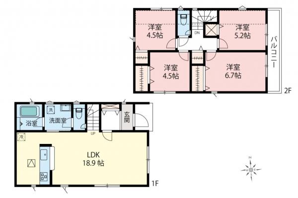 新築一戸建て 小平市花小金井５丁目 西武新宿線花小金井駅 5,980万円