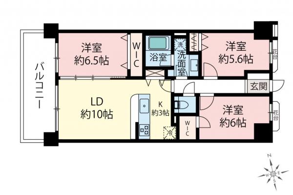 中古マンション 板橋区蓮根３丁目 都営三田線蓮根駅 6,490万円