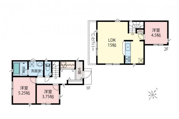 新築一戸建て 狭山市大字水野 西武新宿線入曽駅 2,380万円