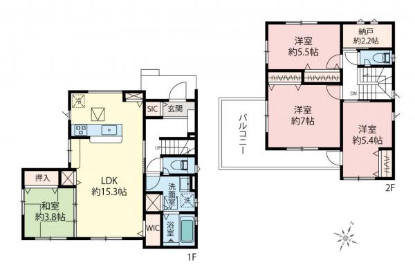 中古一戸建て 川越市大字砂新田 東武東上線新河岸駅 3,800万円