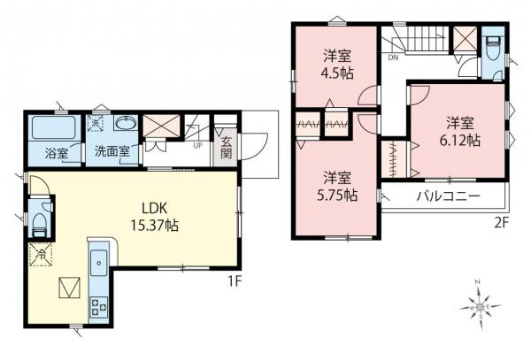 新築一戸建て 練馬区大泉町６丁目 西武池袋線大泉学園駅 5,990万円