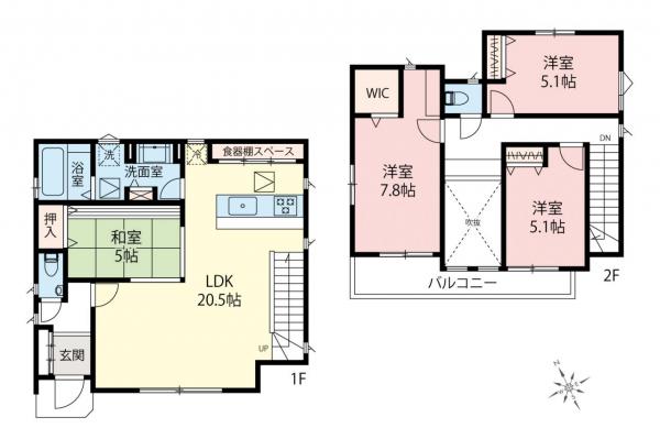 中古一戸建て ふじみ野市福岡中央１丁目 東武東上線上福岡駅 4,280万円