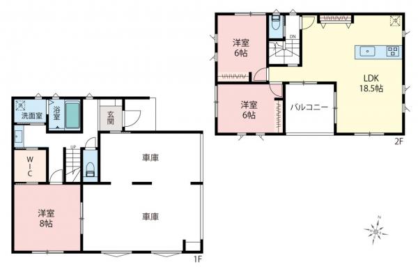 新築一戸建て 所沢市大字久米 西武池袋線所沢駅 6,480万円