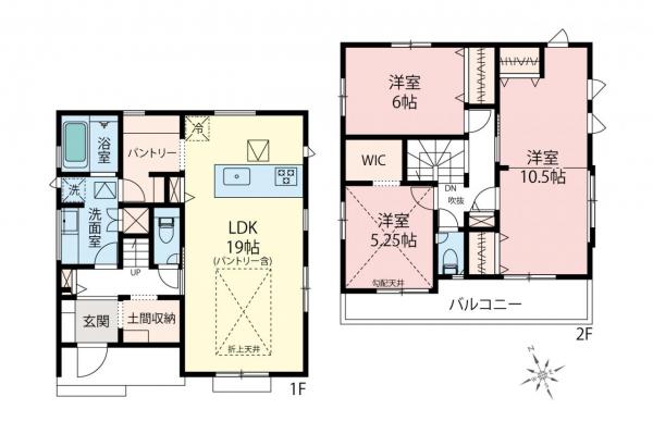 新築一戸建て 川越市上戸新町 東武東上線霞ケ関駅 4,698万円