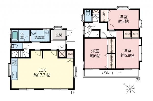 中古一戸建て 所沢市上新井２丁目 西武池袋線西所沢駅 2,999万円