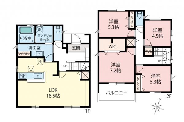 新築一戸建て 川越市大字笠幡 JR川越線笠幡駅 3,680万円