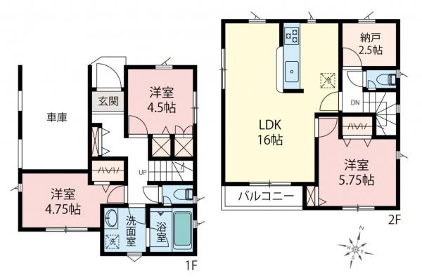 新築一戸建て 板橋区赤塚２丁目 東武東上線成増駅 7,280万円