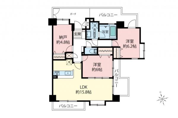 ドラゴンマンション坂戸壱番館　10階 間取り図