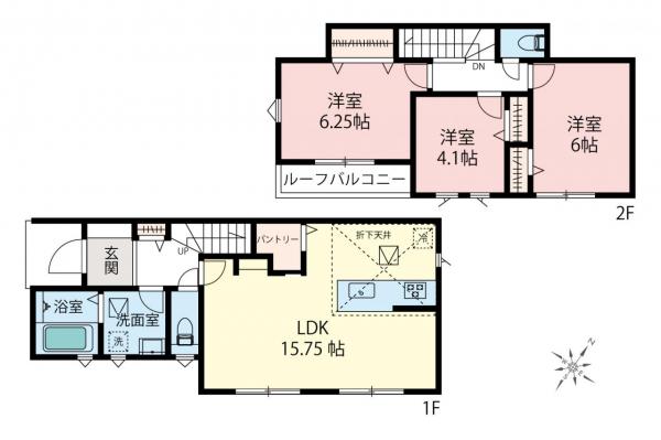新築一戸建て 狭山市大字南入曽 西武新宿線入曽駅 3,280万円