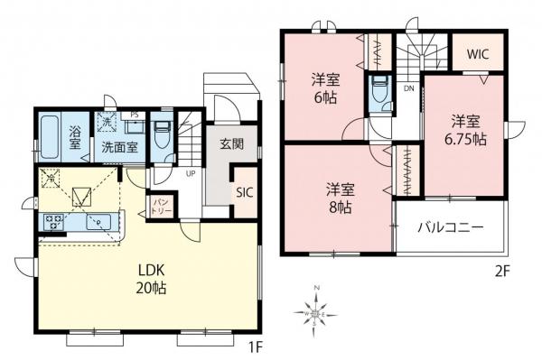 新築一戸建て 朝霞市浜崎４丁目 JR武蔵野線北朝霞駅 5,670万円