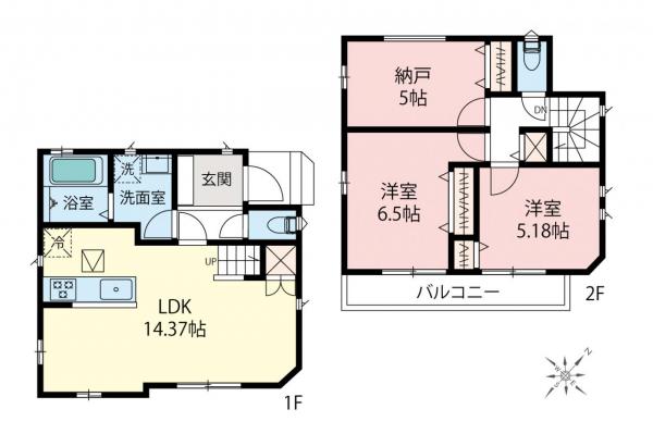 新築一戸建て 所沢市東狭山ケ丘６丁目 西武池袋線狭山ヶ丘駅 2,690万円