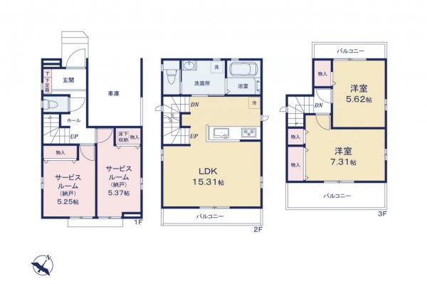 新築一戸建て 川越市清水町 東武東上線ふじみ野駅 3,490万円