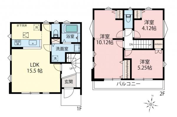 新築一戸建て 所沢市大字下安松 西武池袋線秋津駅 4,399万円