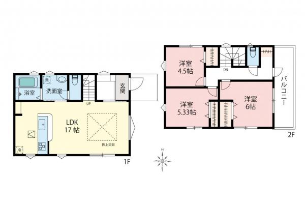 新築一戸建て 小平市学園西町３丁目 西武多摩湖線一橋学園駅 5,780万円