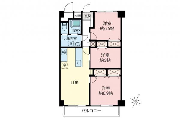中古マンション 入間市河原町 西武池袋線入間市駅 1,780万円