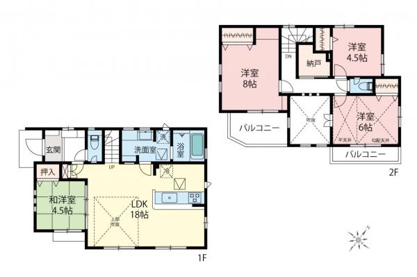 新築一戸建て 東村山市青葉町１丁目 JR武蔵野線新秋津駅 4,680万円