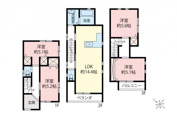 中古一戸建て ふじみ野市西２丁目 東武東上線上福岡駅 3,180万円