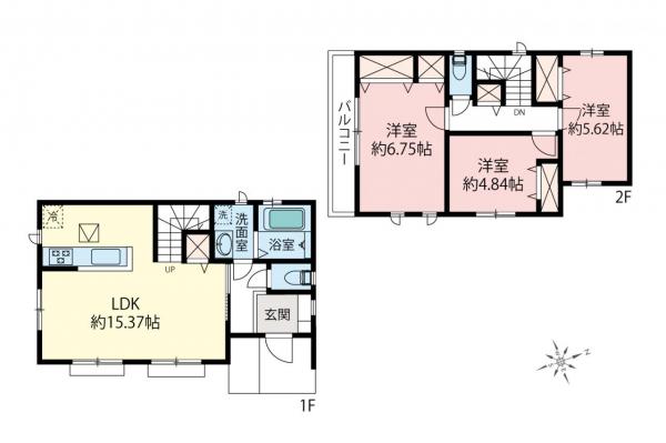 新築一戸建て 川越市大字砂 東武東上線新河岸駅 2,890万円