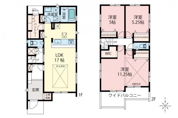 新築一戸建て 川越市大字的場 JR川越線的場駅 4,698万円～4,898万円