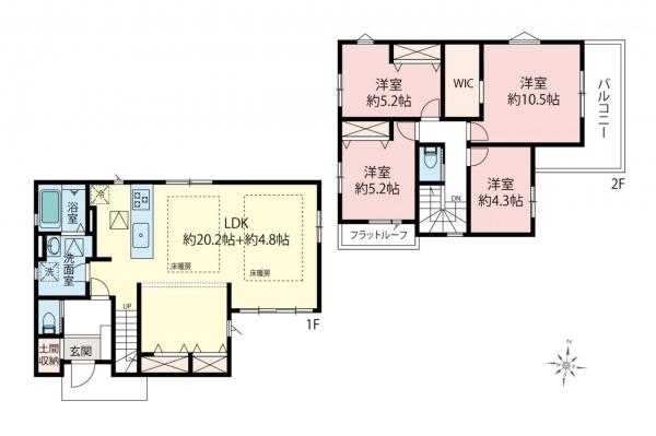 新築一戸建て 西東京市保谷町５丁目 西武新宿線西武柳沢駅 8,199万円