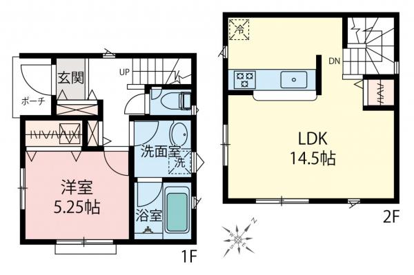 新築一戸建て 川越市清水町 東武東上線上福岡駅 2,270万円