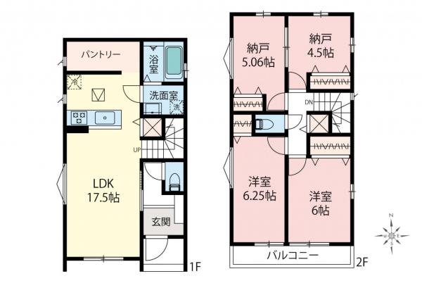 新築一戸建て 所沢市南住吉 西武新宿線所沢駅 5,290万円～6,390万円