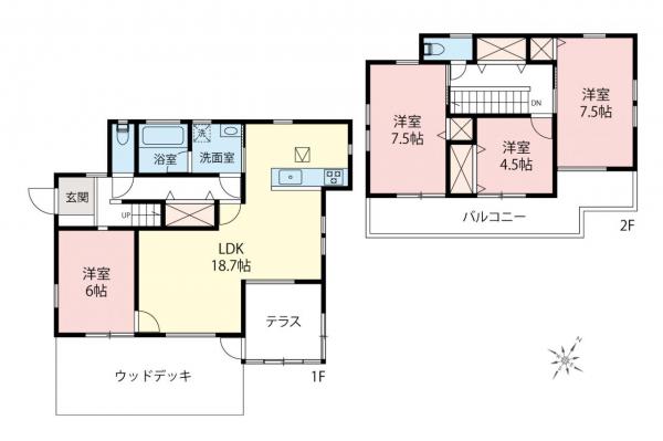中古一戸建て 坂戸市西坂戸１丁目 東武越生線川角駅 1,780万円
