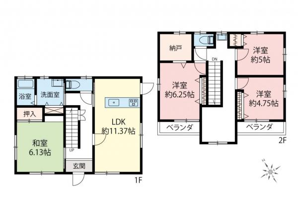 中古一戸建て 入間郡毛呂山町南台２丁目 東武越生線武州長瀬駅 1,149万円
