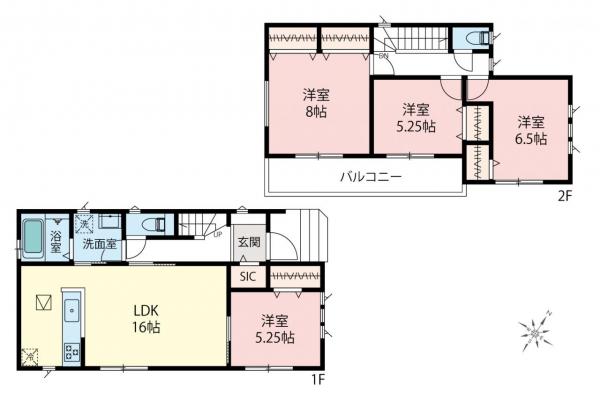 新築一戸建て 狭山市鵜ノ木 西武池袋線稲荷山公園駅 3,790万円
