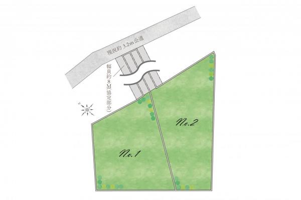 【住協だけのお預かり物件】狭山市大字下奥富　土地 区画図