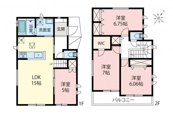 新築一戸建て 所沢市緑町１丁目 西武新宿線新所沢駅 5,790万円
